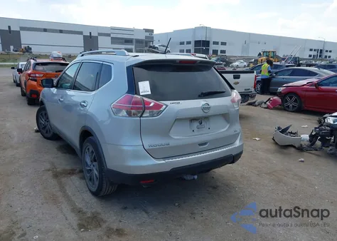 2015 Nissan Rogue Sl из США, поврежденный, VIN 5N1AT2MT2FC829389